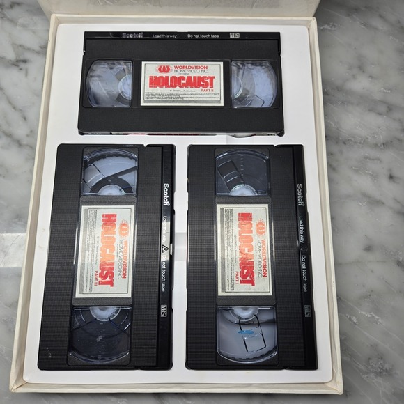 Rare HOLOCAUST CLASSIC MINISERIES 3 BOX SET JAMES WOODS MERYL STREEP (VHS 1978) - Picture 2 of 4